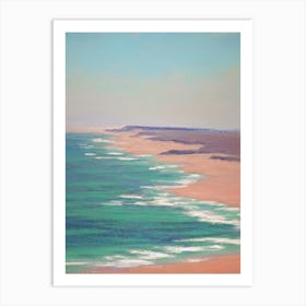 Gwithian Beach Cornwall Monet Style Art Print