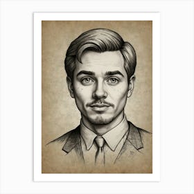 Portrait Of A Man 3 Art Print