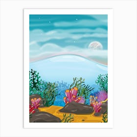 Underwater Seascape Art Print