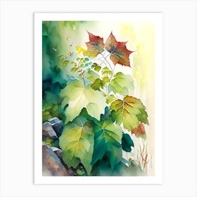 Poison Ivy In Rocky Mountains Landscape Pop Art 7 Art Print