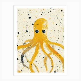 Yellow Squid Art Print
