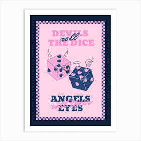 Navy And Pink Taylor Swift Cruel Summer Art Print