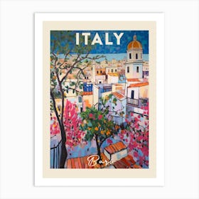 Bari Italy 3 Fauvist Painting  Travel Poster Art Print