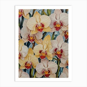 Orchid Flowers no2 Art Print