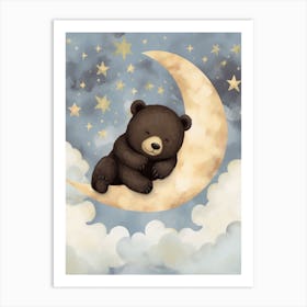 Sleeping Baby Black Bear 3 Art Print