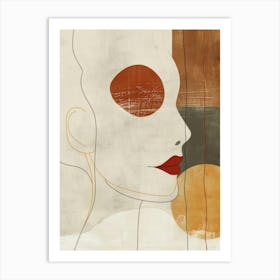 Woman'S Face 108 Art Print