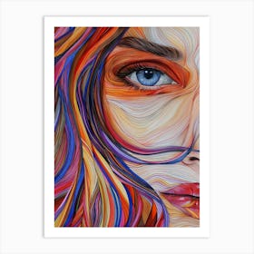 Abstract Of A Woman 79 Art Print