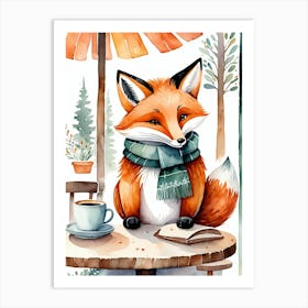 Fox In Winter Art Print