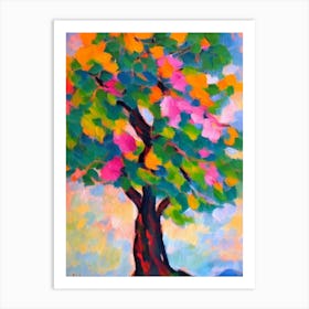 Paradise Tree 1 tree Abstract Block Colour Art Print