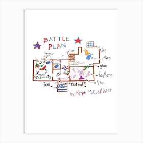 Battle Plan Kevin Mccallister Art Print
