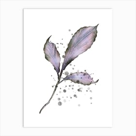 Trio in Harmony - Minimalistic Watercolor Botanical Art Print