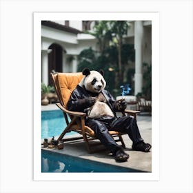 Rich Panda Art Print