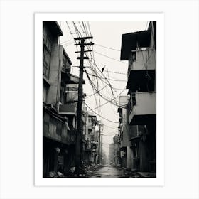 Manila, Philippines, Black And White Old Photo 2 Art Print