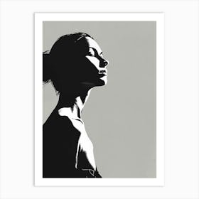 Silhouette Of A Woman 8 Art Print