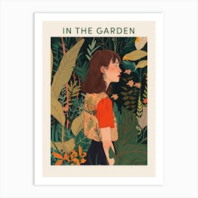 In The Garden Poster Green 9 Art Print