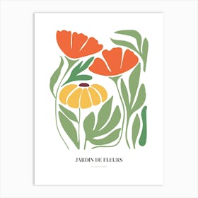 Jardin De Fleurs No 3 Art Print