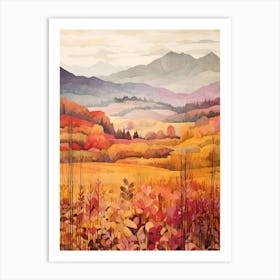 Autumn National Park Painting Pyrenees National Park 4 Art Print