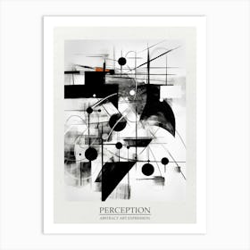Perception Abstract Black And White 7 Poster Art Print