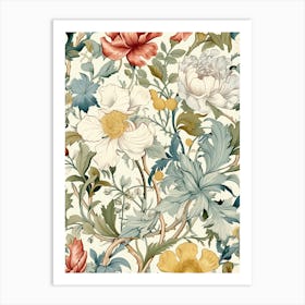 Floral Wallpaper 16 Art Print