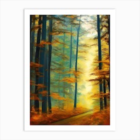 Autumn In The Woods 1 Art Print