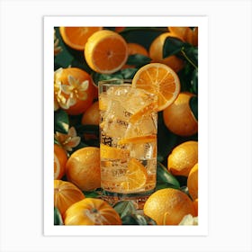 Glass Of Orange Juice 3 Art Print