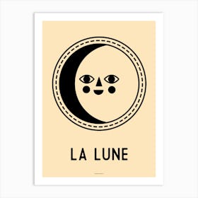 La Lune Moon Print Art Print