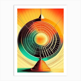 Ionosphere Vintage Sketch Space Art Print