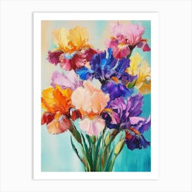 Colorful Iris Art Print