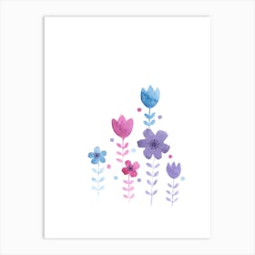 Watercolor Flowers 32 Art Print