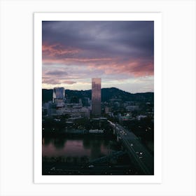 Evenings in Portland Art Print