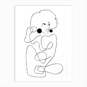 Afro Girl 2 Art Print