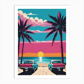 California Sunset Art Print