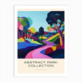 Abstract Park Collection Poster Richmond Park London 1 Art Print