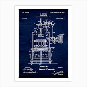 Wine Press 1903 Art Print