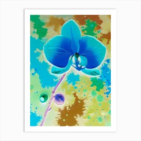 Blue Orchid Art Print