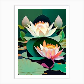 Double Lotus Fauvism Matisse 1 Art Print