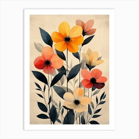 Flowers In A Vase 58 Art Print