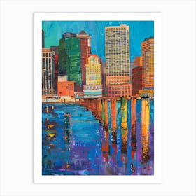 Boston Skyline Art Print