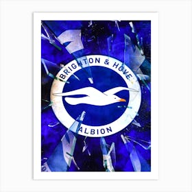 Brighton & Hove Albion Art Print