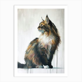 Somali Cat Painting 2 Art Print