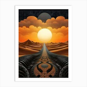 Desert Landscape Art Print