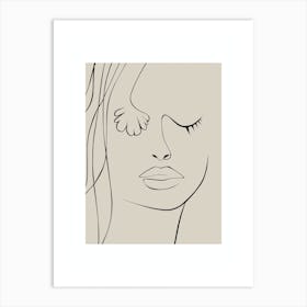 Abstract Face 2 Art Print