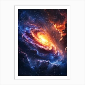 Galaxy In Space Art Print