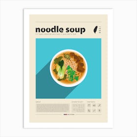 Noodle Soup Art Print