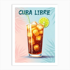 Cuba Libre Cocktail V 01 Art Print