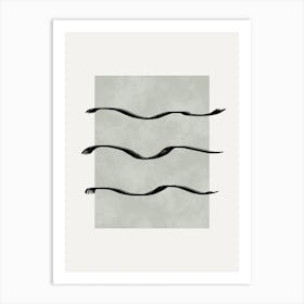 Wavy Lines Art Print