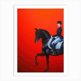 Equestrian On Horseback Art Print