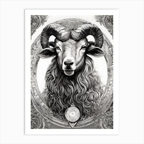 Ram Ink Art 1 Art Print