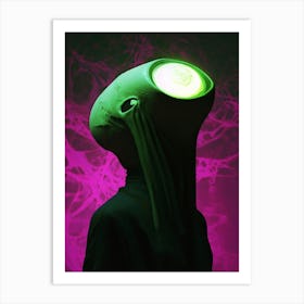 Alien Head 2 Art Print