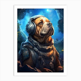 Space Dog Art Print